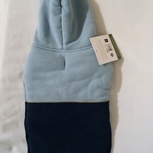 Sport Pet Living Blue Color Block Dog Hoodie Coat Size Small NWT